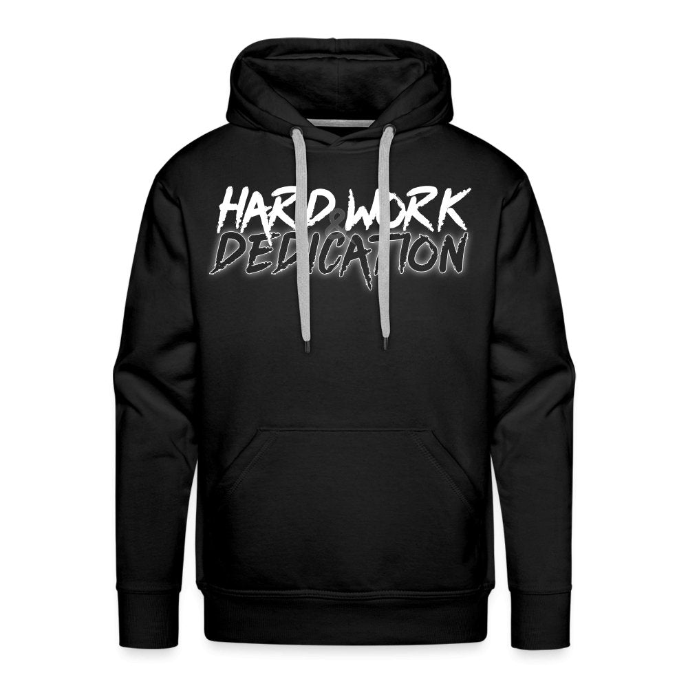 Men s Motivational Pullover Hoodie Embrace Hard Work Dedication Fitness Fam Apparel