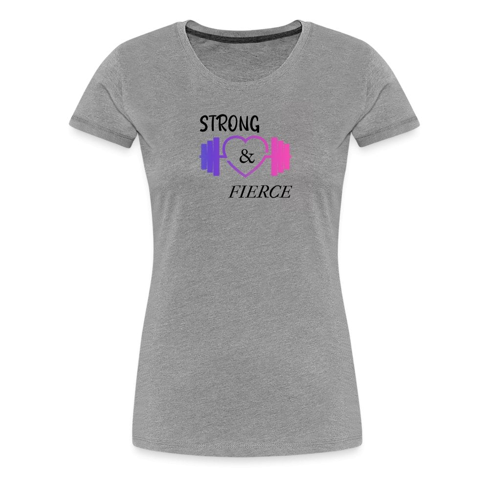 Strong & Fierce Women’s Premium T-Shirt - Fitness Fam Apparel - Women’s Premium T-Shirt | Spreadshirt 813SPOD